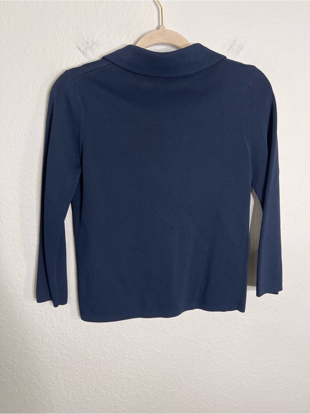 Vintage Chanel Blazer Jacket Women’s 38 size 2 XS knit Navy Blue B28 - Picture 6 of 10